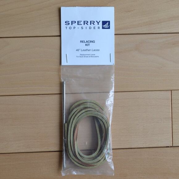 NWT Sperry Top Sider Relacing Kit Leather Laces - Picture 1 of 4